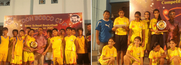 VIBGYOR High School, Goregaon, celebrates double victory in the Don Bosco Inter School Basketball Tournament 2015