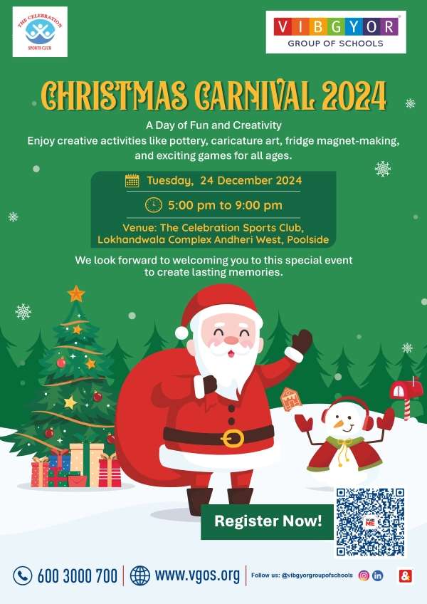 CHRISTMAS CARNIVAL 2024 Lokhandwala Complex artwork