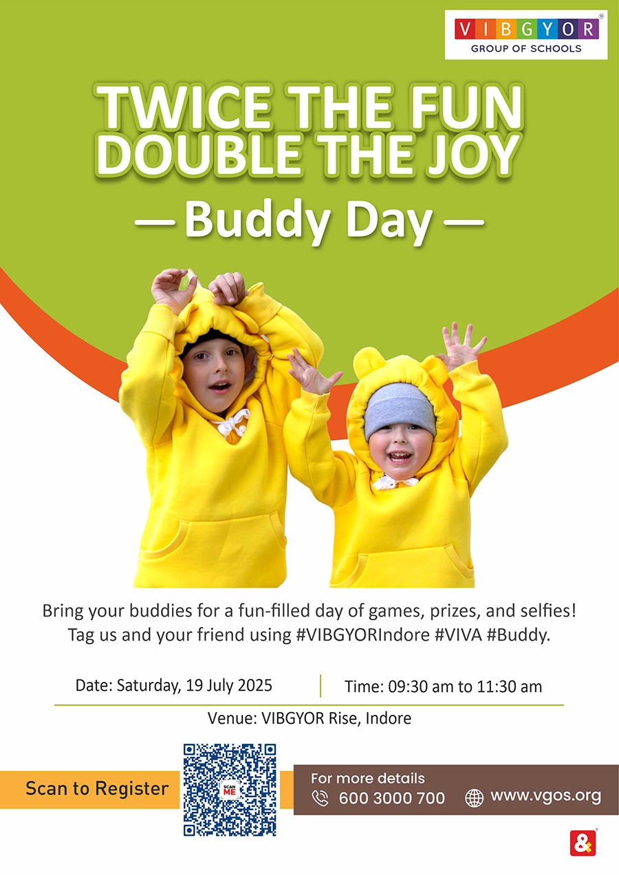 Twice the Fun Double the Joy Buddy Day, Indore artwork