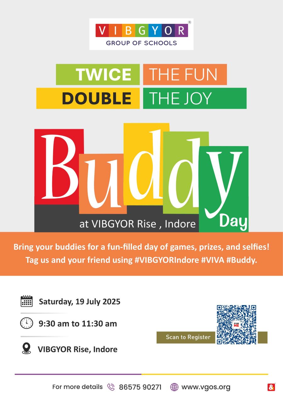 Twice the Fun Double the Joy Buddy Day, Indore artwork