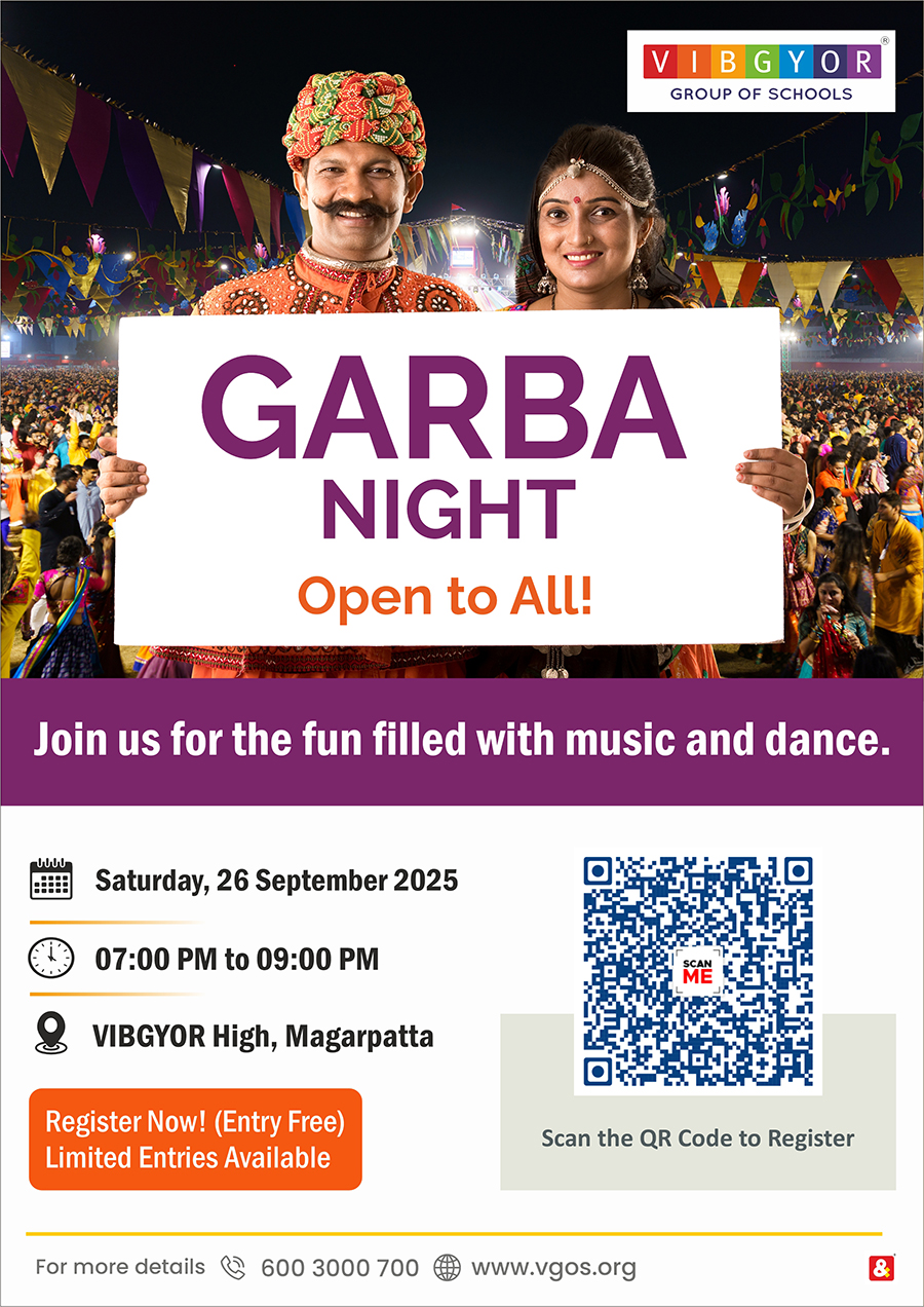 Garba Night Open to All, Magarpatta artwork